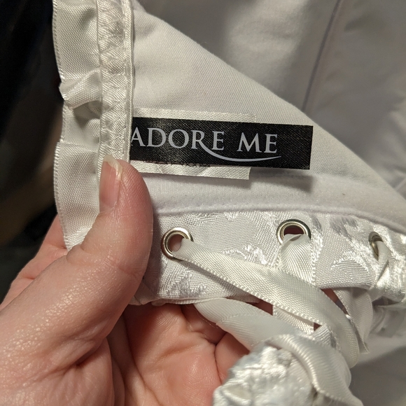 Adore Me White Ruffle Bustier - Picture 6 of 9